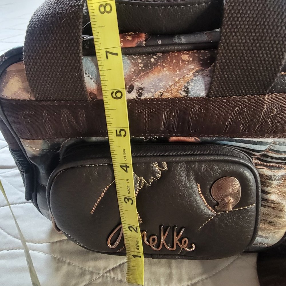 Anekke Artistic Brown and Black Crossbody Bag - Picture 9 of 11